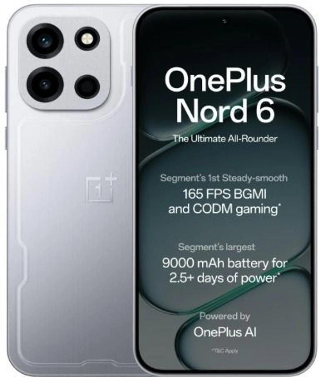 OnePlus Nord 6 (Quick Silver, 256 GB) (12 GB RAM)